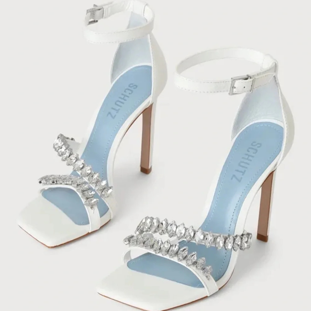 Schutz Linsey rhinestone heels